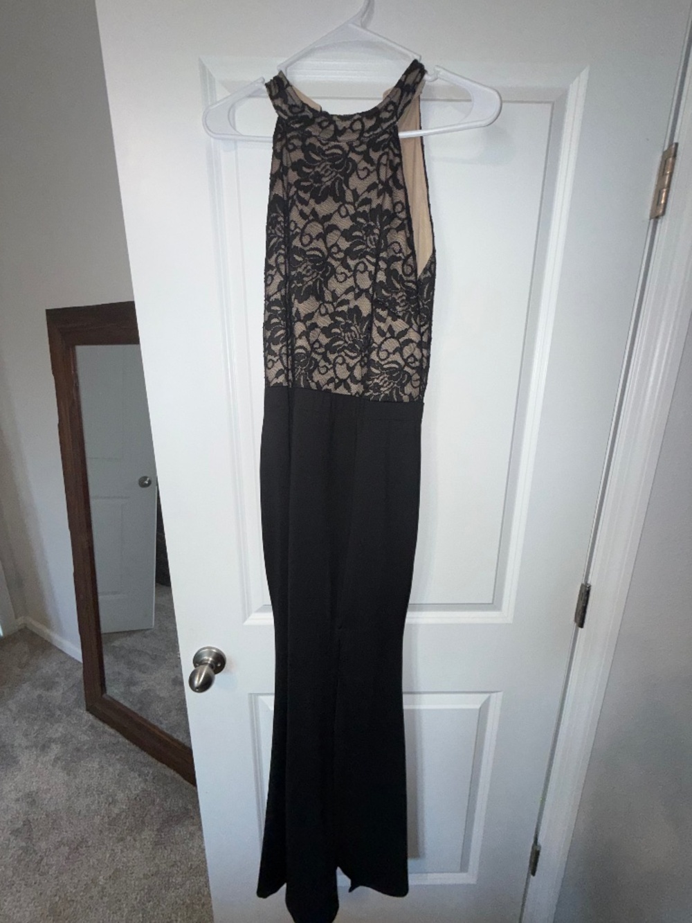 Black formal dress with slit NWT size XL